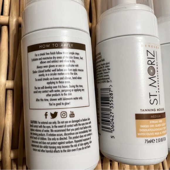 St. Moriz Tanning Mouse Lot of 3 NEW - Picture 2 of 2